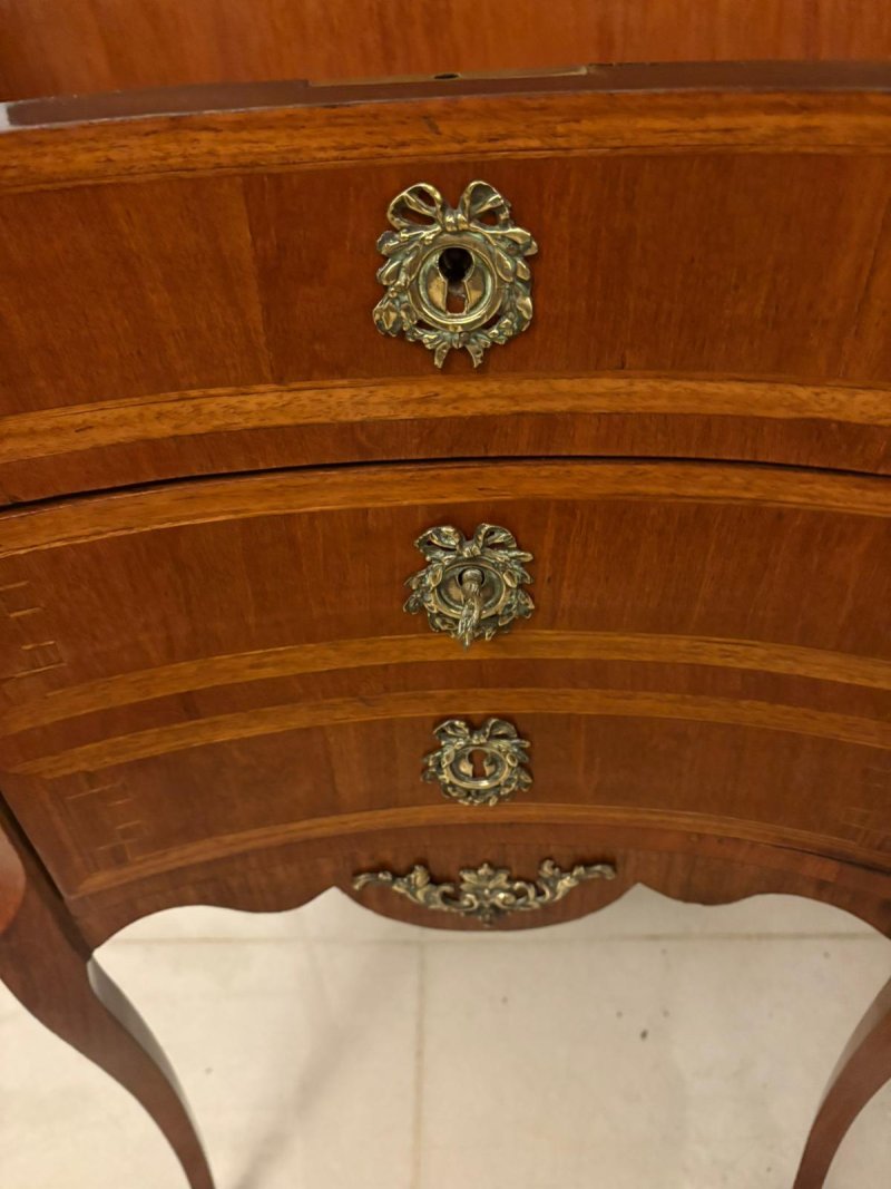 Antique Quality French Louis XV Style Marquetry Side Cabinet